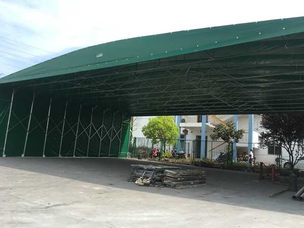 手动活动推拉雨篷